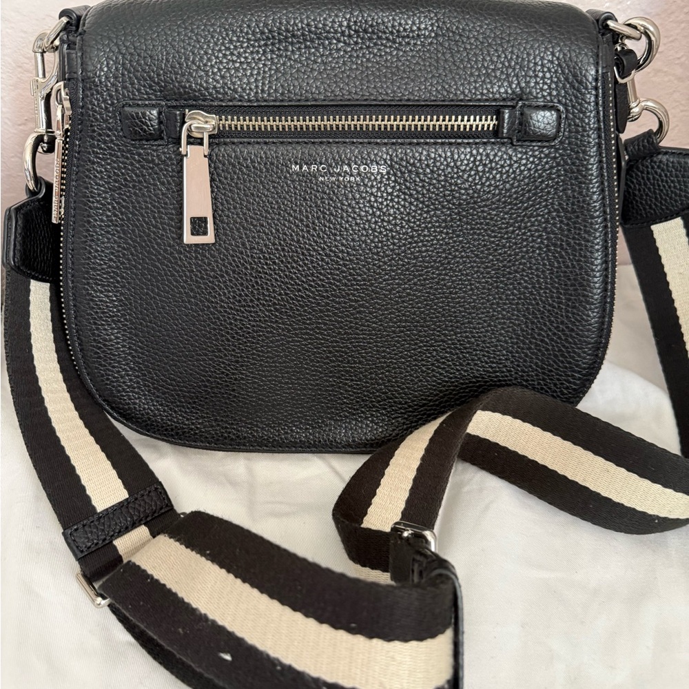 Marc Jacobs Black and Cream Crossbody Bag